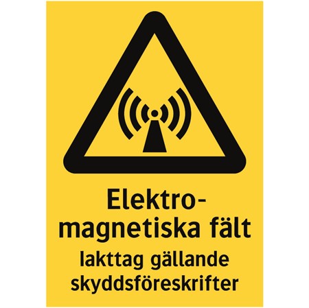 Varningsdekal (självhäftande), 210x297mm