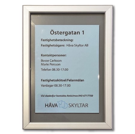 Fastighetsregister med A4-hållare 290x415mm