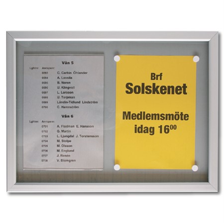 Fastighetsregister med A4-hållare/anslag 550x415mm