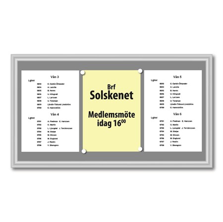 Fastighetsregister med A4-hållare/anslag 735x415mm (natur)