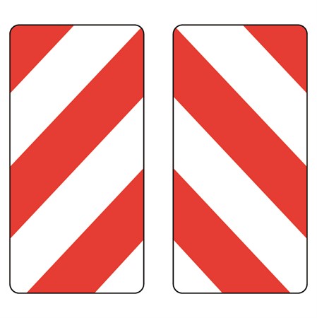 Bredd-/längdmarkeringsskylt (reflex), 282x564mm