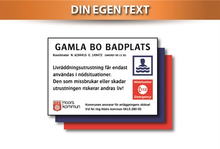 Fritids-infoskylt