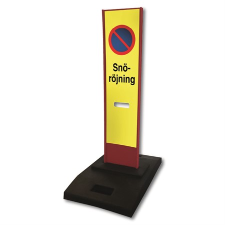 Varningsskärm för snöröjning (enkelsidig)