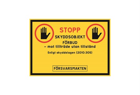 Skyddsobjektskyltar