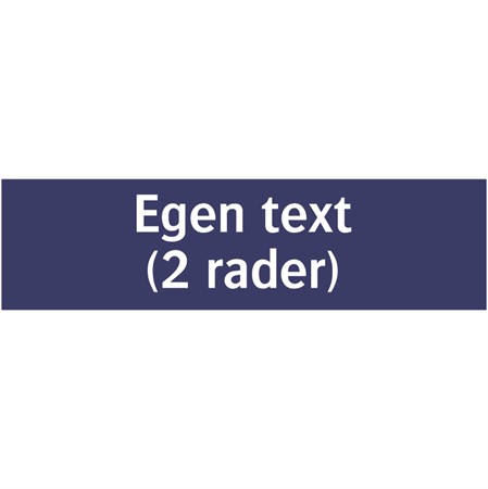 Informationsskylt för väggmontage, 650x175mm