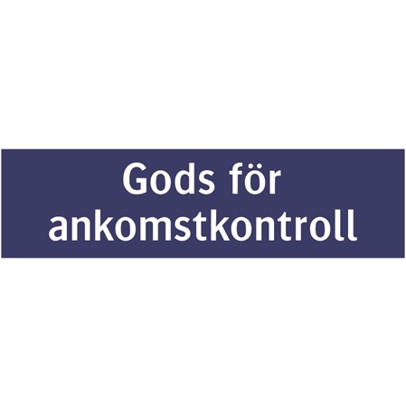 Informationsskylt för väggmontage, 650x175mm