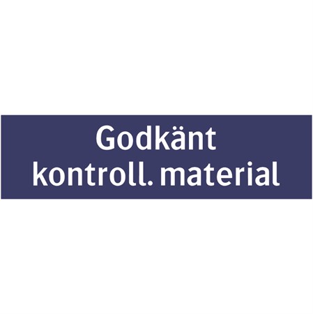 Informationsskylt för väggmontage, 650x175mm