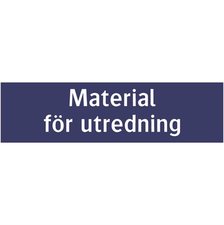 Informationsskylt för väggmontage, 650x175mm