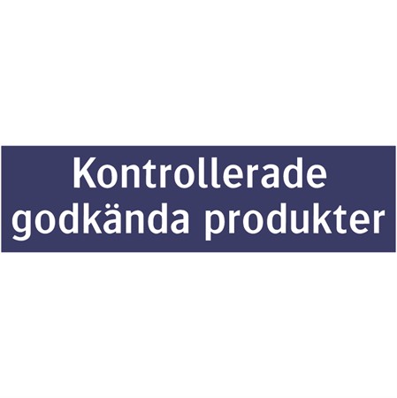 Informationsskylt för väggmontage, 650x175mm