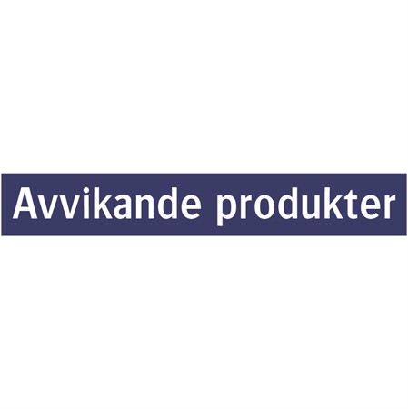 Informationsskylt för väggmontage, 650x100mm