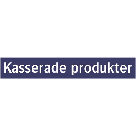 Informationsskylt för väggmontage, 650x100mm