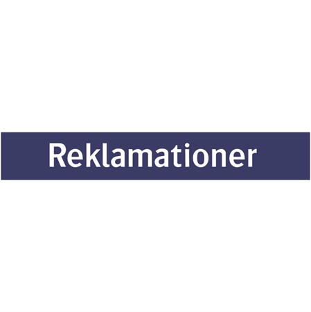 Informationsskylt för väggmontage, 650x100mm