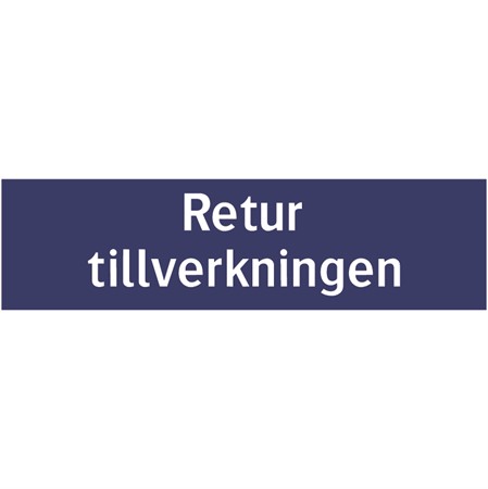 Informationsskylt för väggmontage, 650x175mm