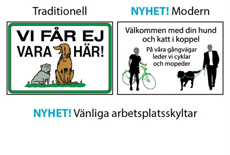 Vänliga skyltar